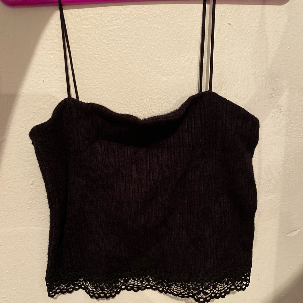 Black tank top